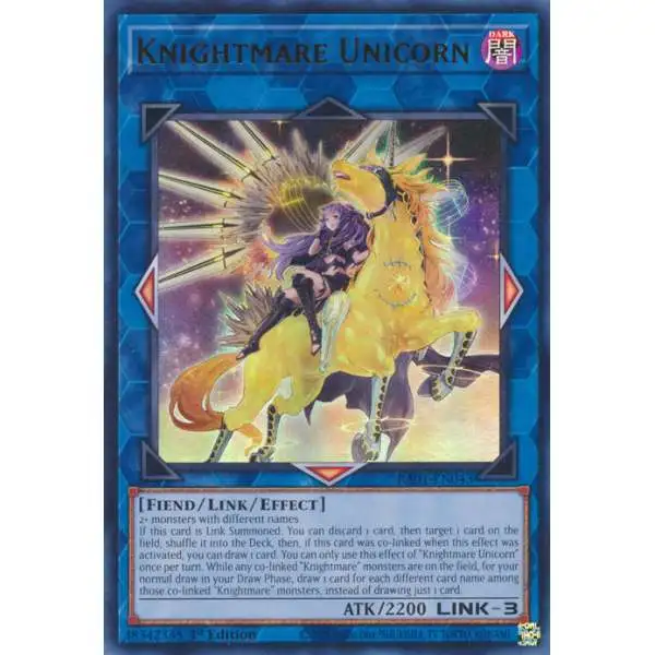 YuGiOh Trading Card Game 25th Anniversary Rarity Collection Ultra Rare Knightmare Unicorn RA01-EN043 [Alternate Art]