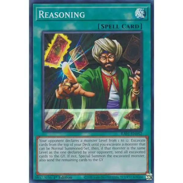 YuGiOh Trading Card Game 25th Anniversary Rarity Collection Quarter Century Secret Rare Reasoning RA01-EN052