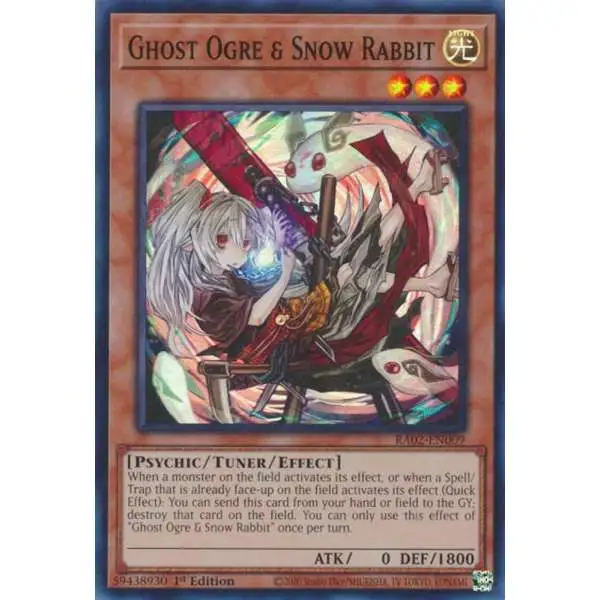 YuGiOh Trading Card Game 25th Anniversary Rarity Collection II Platinum Secret Rare Ghost Ogre & Snow Rabbit RA02-EN009 [Alternate Art]