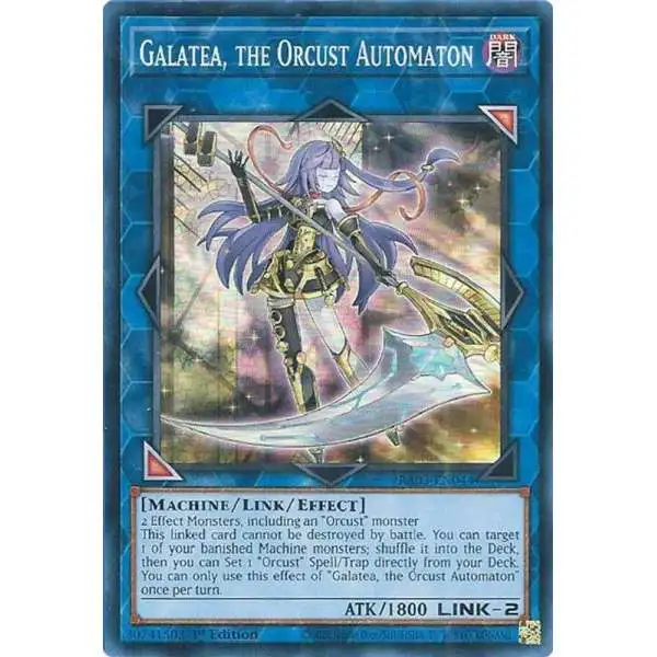 YuGiOh Trading Card Game Quarter Century Bonanza Secret Rare Galatea, the Orcust Automaton RA03-EN044