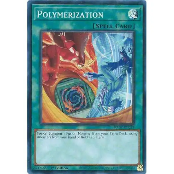 YuGiOh Trading Card Game Quarter Century Bonanza Prismatic Ultimate Rare Polymerization RA03-EN051