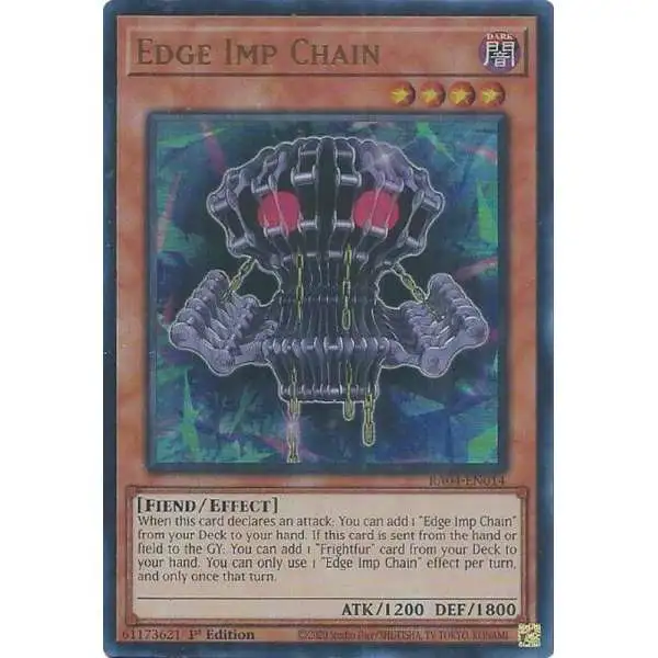 YuGiOh Trading Card Game Quarter Century Stampede Ultra Rare Edge Imp Chain RA04-EN014