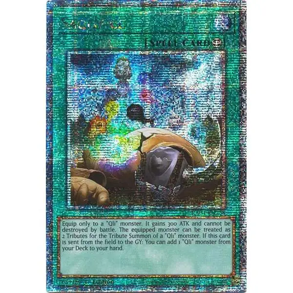 YuGiOh Trading Card Game Quarter Century Stampede Quarter Century Secret Rare Saqlifice RA04-EN238