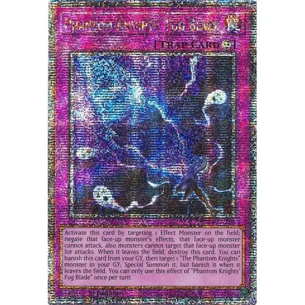 YuGiOh Trading Card Game Quarter Century Stampede Quarter Century Secret Rare Phantom Knights' Fog Blade RA04-EN264