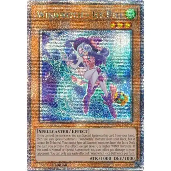 YuGiOh Trading Card Game Quarter Century Stampede Quarter Century Secret Rare Windwitch - Ice Bell RA04-EN273