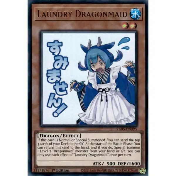 dragonmaid yugioh cards SLF1-AE074 Hospitality (UL) (Alternate Art) – TCG Corner You can only use each effect of Kitchen Dragonmaid once per turn. House Dragonmaid | Card Details
