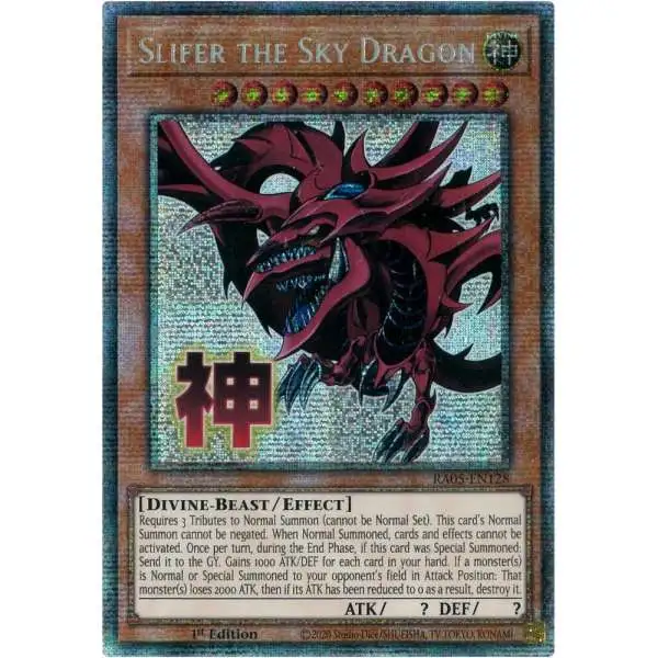 sky dragon yugioh card YGO highly sought after by collectors. Yugioh Slifer the Sky Dragon