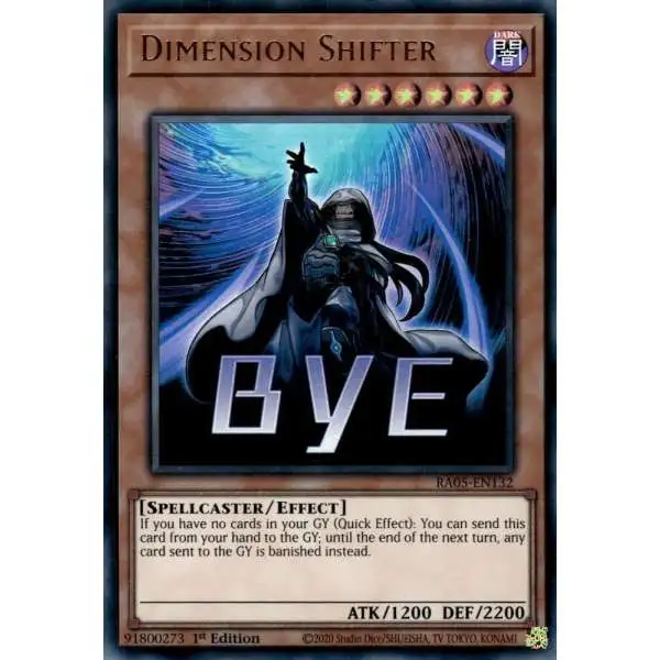 yugioh card send 5 RA05-EN132 - Dimension Shifter - Ultra Rare This selection is distinguished by its inclusion of key cards that have made significant impacts in competitive play yugioh card send 5 YuGiOh