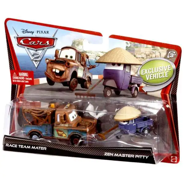 Disney / Pixar Cars Cars 2 Race Team Mater & Zen Master Pitty Diecast Car 2-Pack