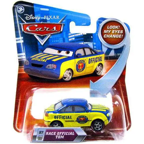 Disney / Pixar Cars Lenticular Eyes Series 2 Race Official Tom Diecast Car