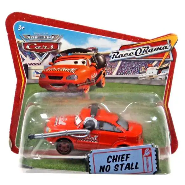 Disney / Pixar Cars The World of Cars Race-O-Rama Chief No Stall Diecast Car [Checkout Lane Package]