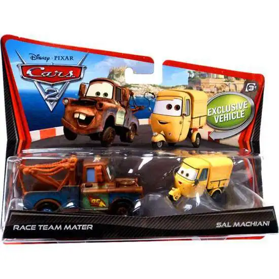 Disney / Pixar Cars Cars 2 Race Team Mater & Sal Machiani Diecast Car 2-Pack