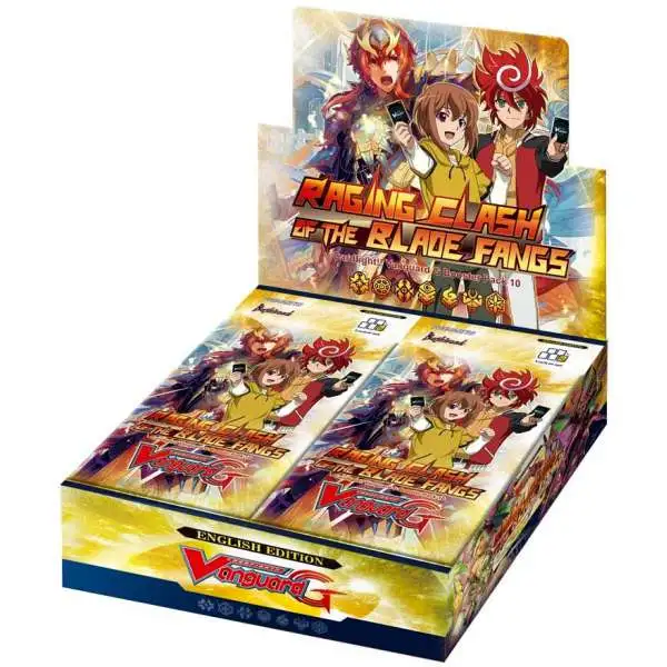 Cardfight Vanguard G Trading Card Game Raging Clash of the Blade Fangs Booster Box VGE-G-BT10 [30 Packs]