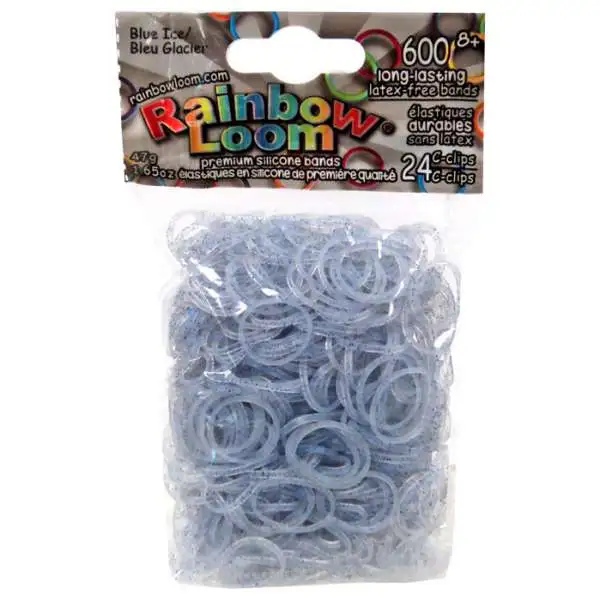 Rainbow Loom Blue Ice Rubber Bands Refill Pack [600 Count]