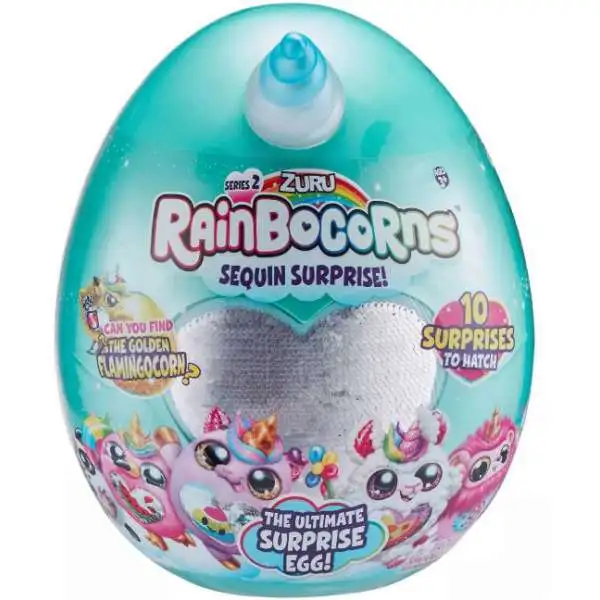 Series 2 Rainbocorns Surprise Mystery Egg Plush [RANDOM Color Plush, Sequins & Animal!]