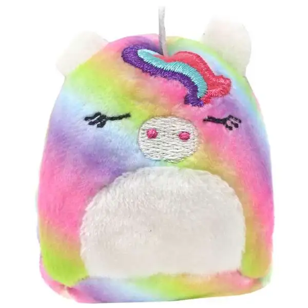 Squishmallows Squishville! Rainbow Dream Squad Rainbow Unicorn 2-Inch Mini Plush
