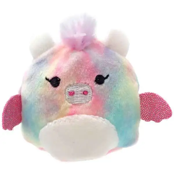 Squishmallows Squishville! Rainbow Dream Squad Pastel Dragon 2-Inch Mini Plush