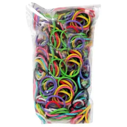 Rainbow Loom Multi-Color Rubber Bands Refill Pack [600 Count, NO C-CLIPS]