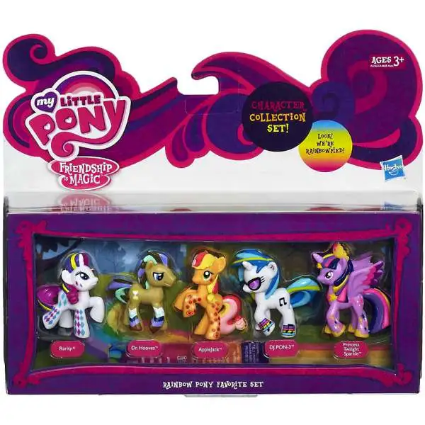 My Little Pony Friendship is Magic Character Collection Sets Rainbow Pony Favorite Figure Set