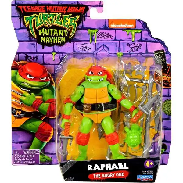 Teenage Mutant Ninja Turtles: Mutant Mayhem 5.5” Raphael Deluxe Ninja  Shouts Figure by Playmates Toys