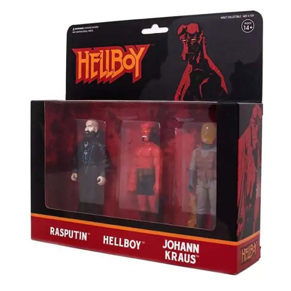 ReAction Series 2 Rasputin, Hellboy & Johann Kraus Action Figure 3-Pack