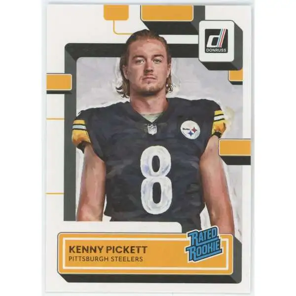 NFL Pittsburgh Steelers 2022 Donruss Football Kenny Pickett #301 [Rated Rookie Canvas Portrait]