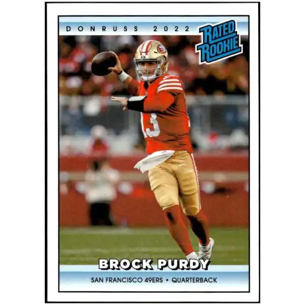 BROCK PURDY San Francisco 49ers Quarterback 2022 NFL Rookie F/X Football  Card BP2, Near Mint –