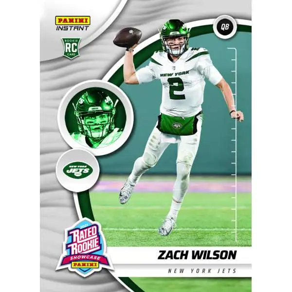 NFL New York Jets 2021 Instant Rated Rookie Showcase Football Zach Wilson