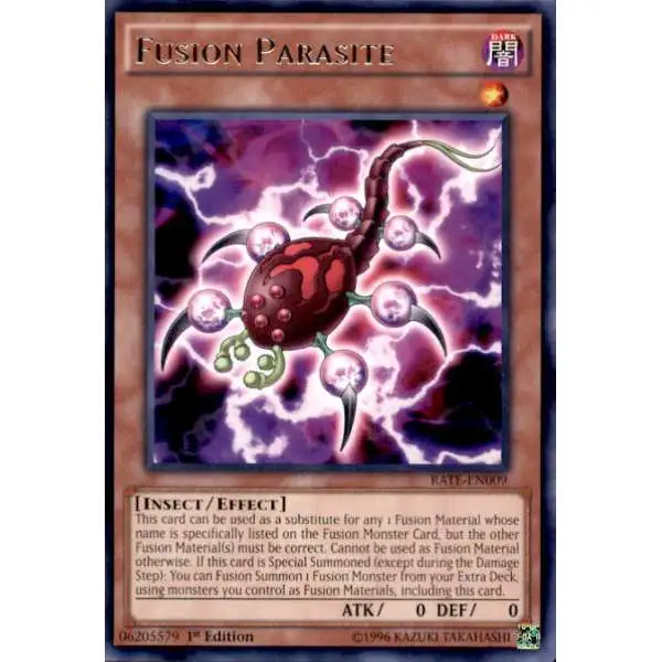 YuGiOh Raging Tempest Rare Fusion Parasite RATE-EN009