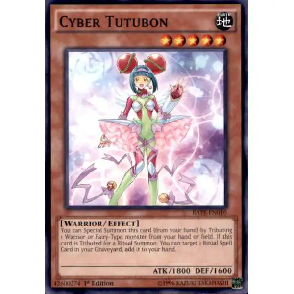 YuGiOh Raging Tempest Common Cyber Tutubon RATE-EN010