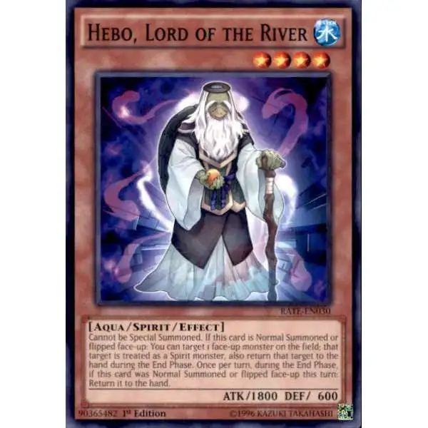 YuGiOh Raging Tempest Common Hebo, Lord of the River RATE-EN030