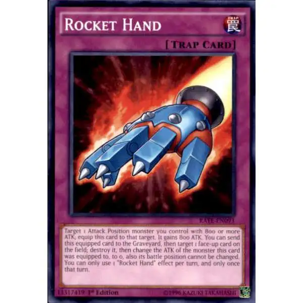 YuGiOh Raging Tempest Common Rocket Hand RATE-EN093