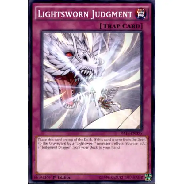 YuGiOh Raging Tempest Common Lightsworn Judgment RATE-EN095