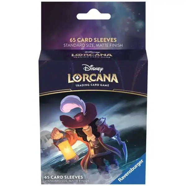 Disney Lorcana Trading Card Game The First Chapter Captain Hook Card Sleeves [65 Sleeves]
