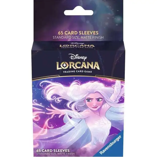 Disney Lorcana Trading Card Game The First Chapter Elsa Card Sleeves [65 Sleeves]