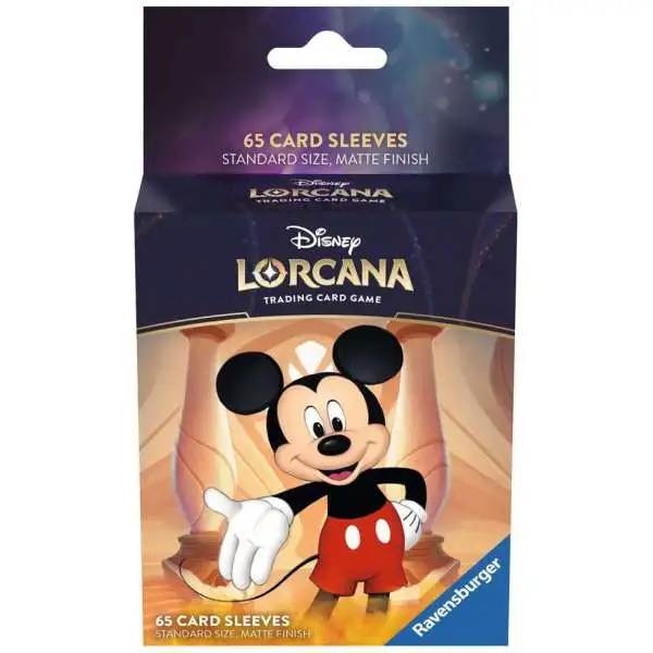 Disney Lorcana Trading Card Game The First Chapter Mickey Mouse Card Sleeves [65 Sleeves]