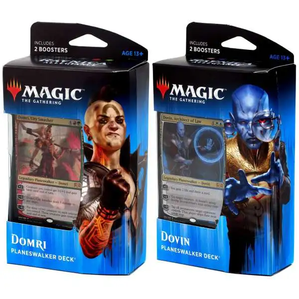 MtG Ravnica Allegiance Domri & Dovin Set of 2 Planeswalker Decks [Set of 2]