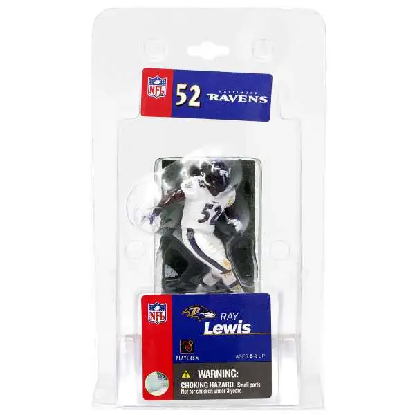 McFarlane Toys NFL Baltimore Ravens Sports Picks Football 3 Inch Mini Ray Lewis Mini Figure [White Jersey]
