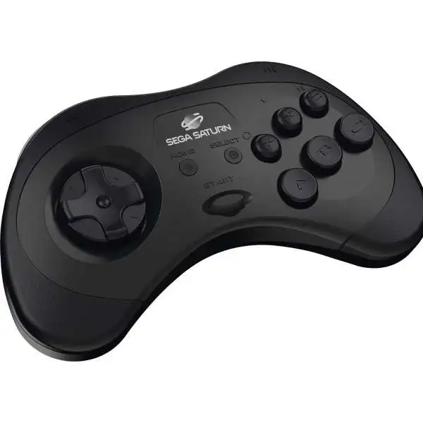 Sega Genesis Sega Saturn 8-Button USB Port Wireless Controller [Black, 2.4Ghz]