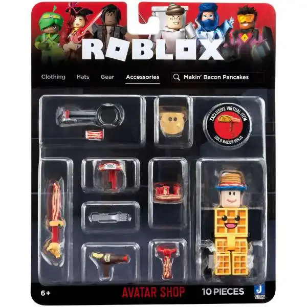 ROBLOX Avatar Shop Series Mini Figure Accessories MAKIN' BACON PANCAKES  Virtual