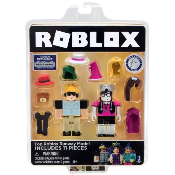 Celebrity Collection Top Roblox Runway Model Action Figure 2-Pack