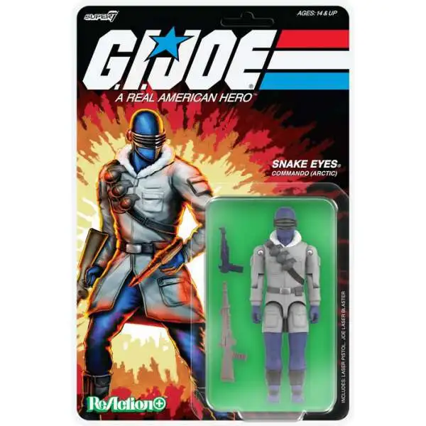 ReAction GI Joe ReAction Snake Eyes 3.75 Action Figure Commando