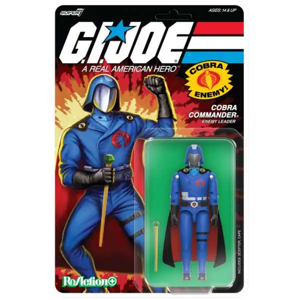 GI Joe ReAction+ Cobra Commander Action Figure [Black Cape, Movie]