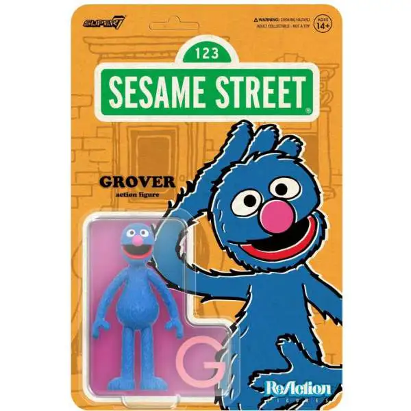 ReAction Sesame Street Wave 5 Grover Action Figure