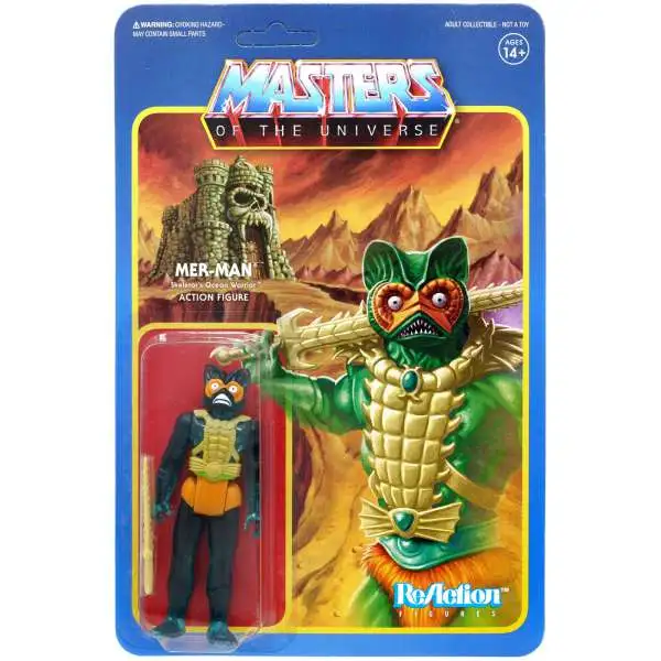 Masters of the Universe ReAction Mer-Man Action Figure [Transulcent Green]