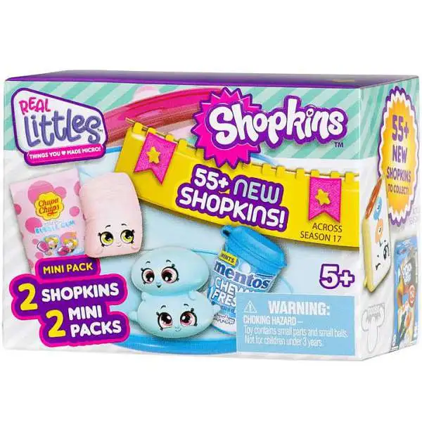 Shopkins Real Littles Series 17 Snack Time! Mystery Pack [2 Shopkins & 2 Mini Packs] (Pre-Order ships June)