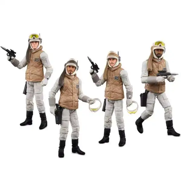 Star Wars The Empire Strikes Back Vintage Collection Rebel Soldiers Exclusive Action Figure 4-Pack [Echo Base Battle Gear]