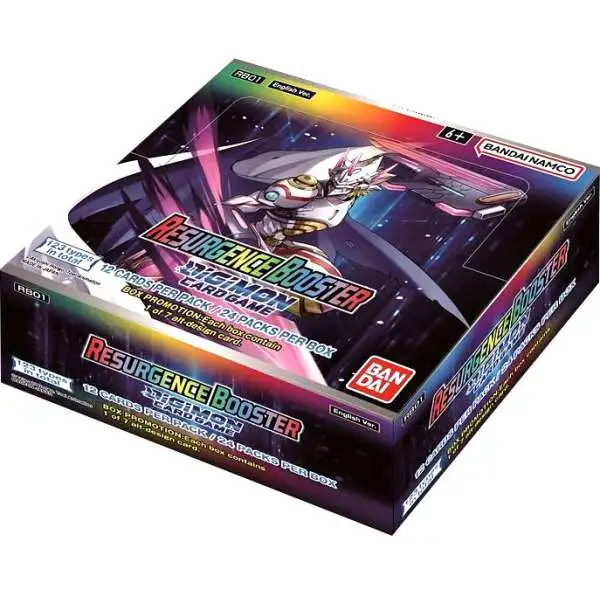 Digimon Trading Card Game Resurgence Booster Box RB01 [24 Packs]