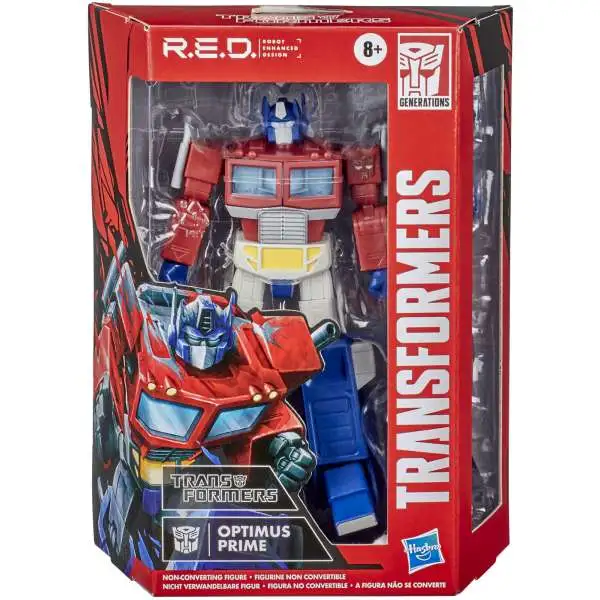 Transformers RED [Robot Enhanced Design] Vintage G1 Optimus Prime Action Figure