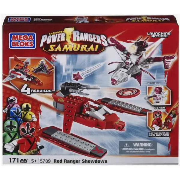 Mega Bloks Power Rangers Samurai Red Ranger Showdown Set #5789